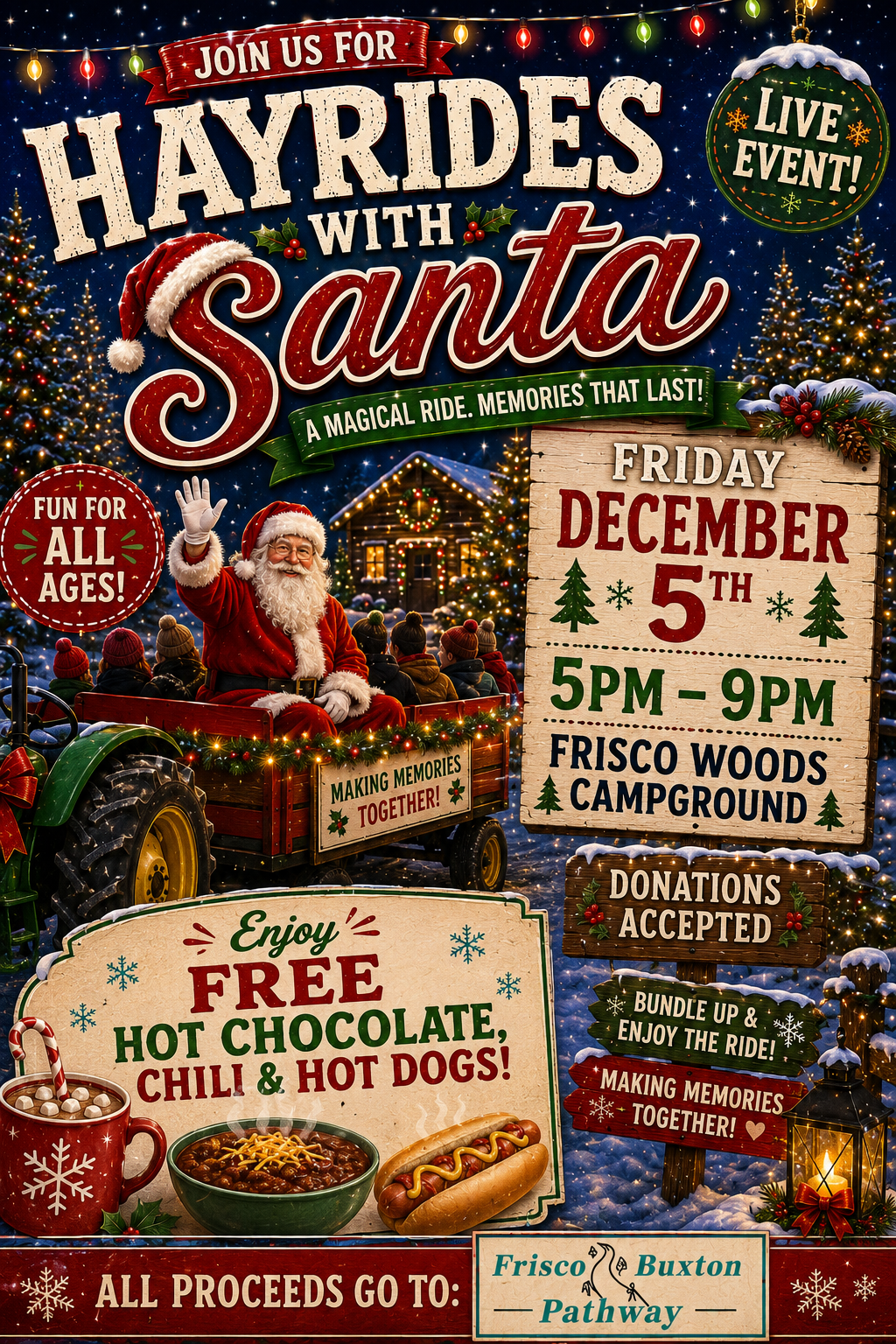 Hayrides with Santa
