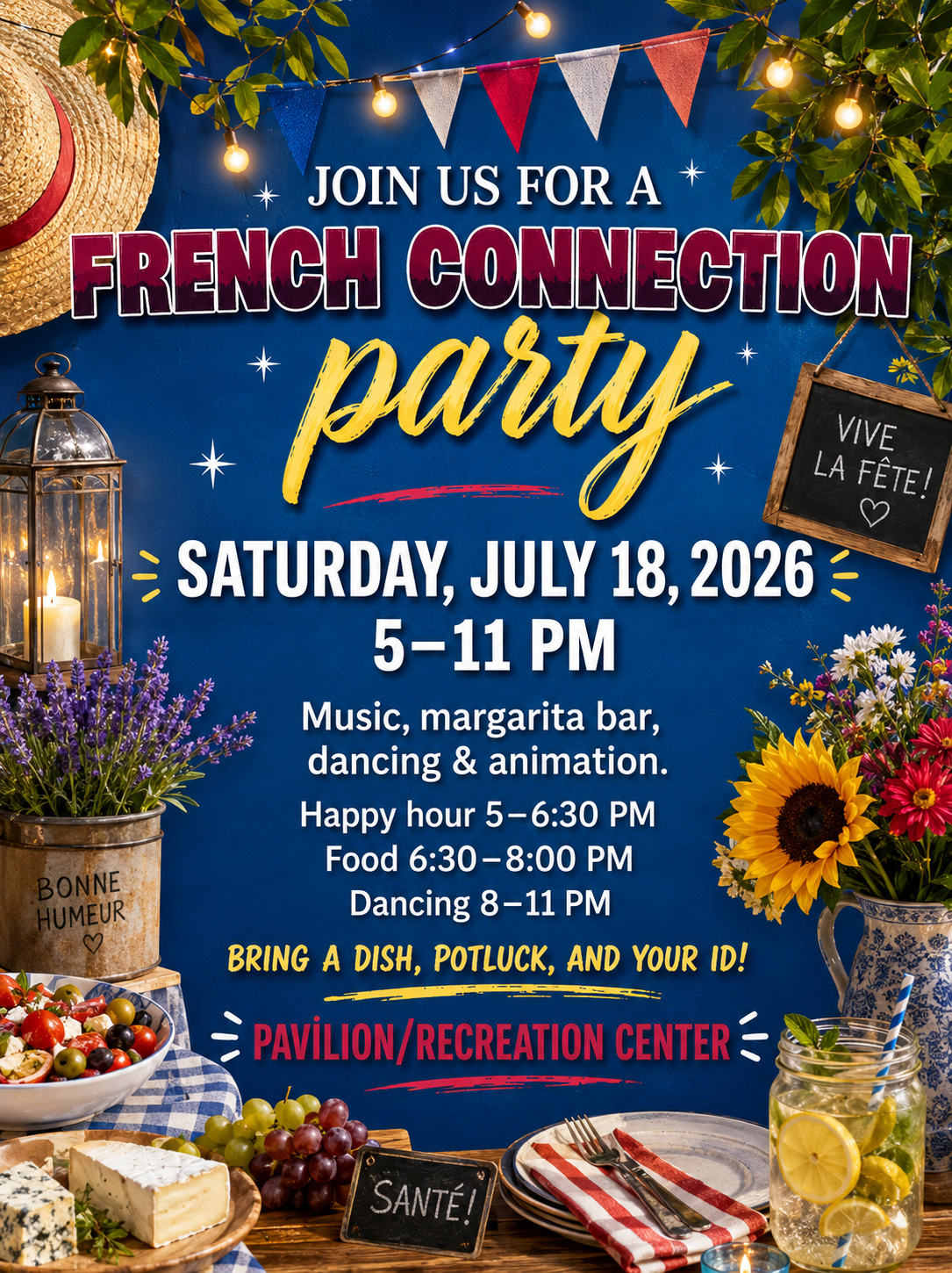 French Connection Potluck Party